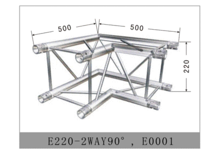 Accessory-junction-clamp-E220-2WAY90° E0001