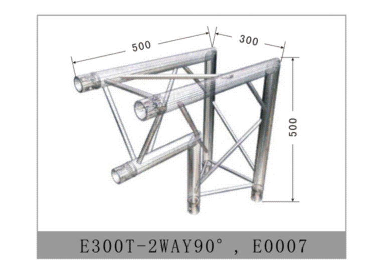 Accessory-junction-clamp-E300T-2WAY90° E0007