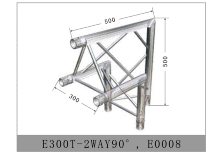 Accessory-junction-clamp-E300T-2WAY90° E0008