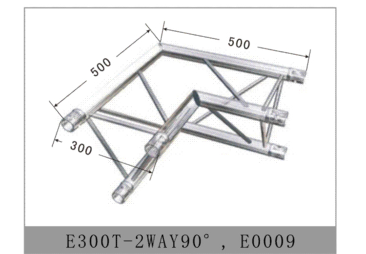 Accessory-junction-clamp-E300T-2WAY90° E0009